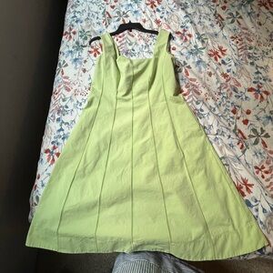 Lafayette 148 New York Lime Green Midi Dress